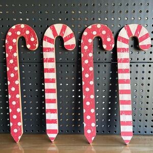 Candy cane Christmas decor. NWOT